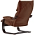 Onega Relax Armchair | Adjustable Backrest | Ergonomic Design 3D model small image 5