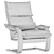 Onega Relax Armchair | Adjustable Backrest | Ergonomic Design 3D model small image 6