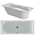 Duravit Darling New: Modern Acrylic Bathtub 3D model small image 1