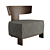 Modernist Oak Armchair 3D model small image 1