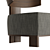 Modernist Oak Armchair 3D model small image 5