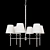 Elegant Gramercy Gwyneth Chandelier 3D model small image 2