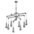 Rustic Aged Pipe Chandelier 3D model small image 2