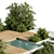 Outdoor Oasis Bench and Pound 3D model small image 3