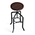 Industrial Loft Style Bar Stool ET-BM3732 3D model small image 2