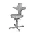 Ergonomic Capisco Chair: Modern Design & Comfort 3D model small image 5