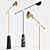 Elegant Balance Floor Lamp 3D model small image 1