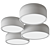 Pastel Round Ceiling Light: Elegant Illumination for Any Room 3D model small image 2