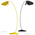 Sleek Contemporary De Padova Floor Lamp 3D model small image 1