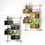 Quad Box Wall Planter Set 3D model small image 8