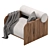 Elegant Crump & Kwash Lounge Chair 3D model small image 3