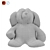 Soft Plush Teddy Bear Toy 3D model small image 2