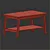 Sleek White LUNNARP Tables 3D model small image 4