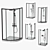 Cezares Shower Enclosures Set: Modern Designs for Luxury Bathrooms 3D model small image 1