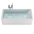 Elegant Roca Element Acrylic Bathtub 3D model small image 1