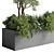 Outdoor Garden Concrete Vase Collection 3D model small image 4