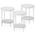 Modern Minimalist Round End Table 3D model small image 2