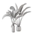 Green Fingers: Indoor Plants Set 3D model small image 7