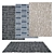 Versatile Rug Set - 6 Unique Designs 3D model small image 1