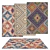 6-Piece Variety Rugs Set 3D model small image 1