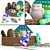 Antistress Toy Set: Pop It, Squishy Cat, Joystick, and More! 3D model small image 4