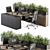 Modern Employee Office Furniture Set 3D model small image 1