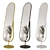 Elegant Floor Mirror with Stand 3D model small image 1