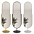 Elegant Floor Mirror with Stand 3D model small image 2