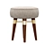 Elegant Louis Stool by Ottiu 3D model small image 4