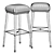 Windsor Bar Stool: Elegant Seating 3D model small image 3