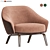 Whit Armchair: Elegant and Stylish Statement 3D model small image 1