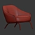 Whit Armchair: Elegant and Stylish Statement 3D model small image 3