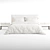 Modern White Minotti Andersen Bed 3D model small image 3