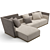 Elegant Fendi Casa Borromini Sofa 3D model small image 2