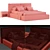 Sleek decorfacil Bed: High Quality & Topology 3D model small image 5