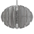 Elegant Zion Oval Chandelier 3D model small image 2