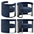 Fendi Roger Designer Armchair 3D model small image 2