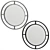 Silas Round Mirror: A Stunning Reflection 3D model small image 1