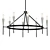Flute Chandelier: Elegant Nickel Finish 3D model small image 1