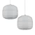 Elegant Glass Pendant Light 3D model small image 2