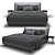 Stylish Minotti Bed: Modern Elegance 3D model small image 1