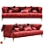 Retro-Inspired Fehring DecoDom Sofa 3D model small image 1