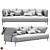 Retro-Inspired Fehring DecoDom Sofa 3D model small image 2