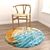 Versatile Round Rugs Set 3D model small image 5