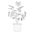 Tropical Beauty: Philodendron Xanadu 3D model small image 3