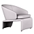 Modern Halley Armchair by Minotti 3D model small image 5