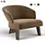 Reeves XL Armchair: Sleek & Spacious 3D model small image 1