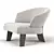 Reeves XL Armchair: Sleek & Spacious 3D model small image 4