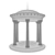 Elegant Outdoor Rotunda Gazebo 3D model small image 3