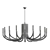 Elegant Rousseau Chandelier by Kelly Wearstler 3D model small image 2